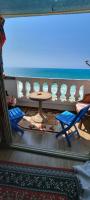 Balkón nebo terasa v ubytování Panorama Apartment with a charming sea view near Alexandria and Burg ElArab Intl Airport with Free wifi شقة باطلالة ساحرة على البحر اول الساحل الشمالي