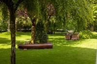 A garden outside Hotel Lido - slow & natural living