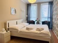 Postel nebo postele na pokoji v ubytování Apartmány Nad ZOO