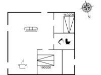 Půdorys ubytování Holiday Home Majbritt - 50m from the sea by Interhome