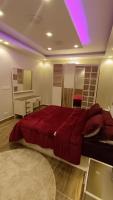 Postel nebo postele na pokoji v ubytování شقه للايجار في مدينتي b6 Al00