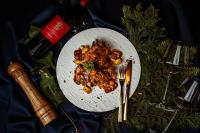 Mad i villaen eller i nærheden