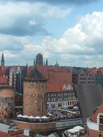 Výhľad na mesto Gdansk alebo výhľad na mesto priamo z apartmánu