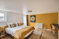 Łóżko lub łóżka w pokoju w obiekcie Terra Lodge - maison avec piscine proche plages