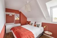 Łóżko lub łóżka w pokoju w obiekcie Terra Lodge - maison avec piscine proche plages