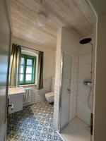 Koupelna v ubytování Apartmány Hodňov 17