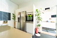 Kuchyň nebo kuchyňský kout v ubytování Loft House 170qm, Central, Own Garden, Parking lot