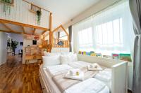 Posezení v ubytování Loft House 170qm, Central, Own Garden, Parking lot