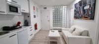 Kuchyň nebo kuchyňský kout v ubytování APARTAMENTOS TANEZ SANTURCE a