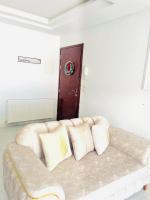 Postel nebo postele na pokoji v ubytování Appartement la falaise