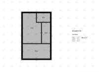 Plán poschodí v ubytovaní Apartament 2 pokoje Sanok Jana Pawła II 41 mieszkania 25
