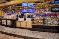 a store with a counter with a lot of food at Horseshoe Las Vegas in Las Vegas