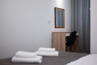 Posteľ alebo postele v izbe v ubytovaní Pyrotima Apartments
