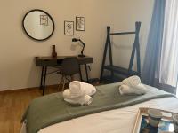 The floor plan of Sleek & Sunny Athenian Penthouse 5min from metro