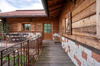 Balkón alebo terasa v ubytovaní Baita Chalet Alabama