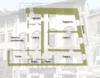 The floor plan of Fiamma Apartment