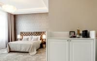 Postel nebo postele na pokoji v ubytování Grandhotel Brno