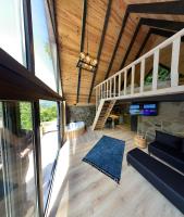 A seating area at Ayder Çalıkuşu Bungalov