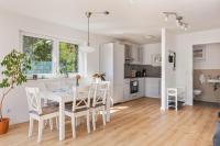 A kitchen or kitchenette at Vacation Home in Prater - Central, Garden and Sauna