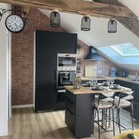 Kuchnia lub aneks kuchenny w obiekcie Gîte La Terrasse du 37