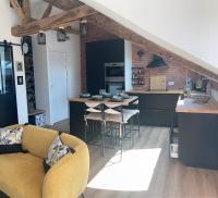 Kuchnia lub aneks kuchenny w obiekcie Gîte La Terrasse du 37