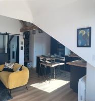 Część wypoczynkowa w obiekcie Gîte La Terrasse du 37