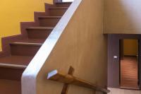 a wooden cross on the side of a staircase at Panviman Resort Koh Phangan - SHA Extra Plus in Thong Nai Pan Noi