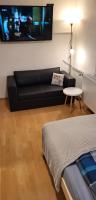 TV a/nebo společenská místnost v ubytování Apartmán Husovka Bruntál - pokoj MATYAS