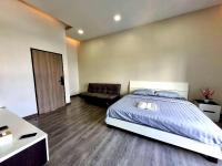 Postel nebo postele na pokoji v ubytování Aqua Residences อควา เรสซิเดนซ์ ห้องพักใหม่ให้เช่า ติดรถไฟฟ้าสถานีวุฒากาศ