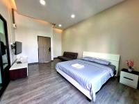 Postel nebo postele na pokoji v ubytování Aqua Residences อควา เรสซิเดนซ์ ห้องพักใหม่ให้เช่า ติดรถไฟฟ้าสถานีวุฒากาศ