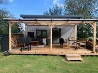Zahrada ubytování Tiny house - Chatka v Řeži u Prahy