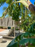 A garden outside Bonaire Beach House