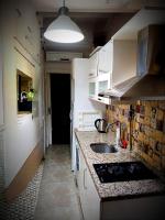 A kitchen or kitchenette at Mimoza İstiklal Apart Hotel