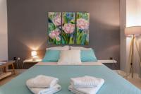 Łóżko lub łóżka w pokoju w obiekcie Chania dream apartment