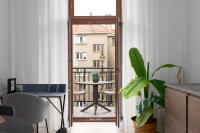 Balkón nebo terasa v ubytování Tichý apartmán v centru města u metra s balkónem a parkováním