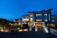 a view of a building at night at Hotel Kilkenny in Kilkenny
