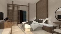 Televízia a/alebo spoločenská miestnosť v ubytovaní Stella Blue Seaside Resort