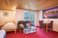 Posteľ alebo postele v izbe v ubytovaní Ferienhaus Villa Kanisblick