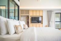 Villa De Leaf River Kaeng Krachanにあるベッド