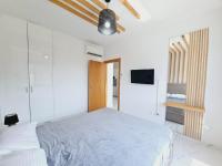 Postel nebo postele na pokoji v ubytování Sea Side Appartment in Kato Paphos