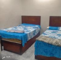 Postel nebo postele na pokoji v ubytování Room in santa maria tower hy ell dollar