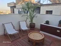Balkón nebo terasa v ubytování Kemet House