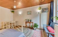 Łóżko lub łóżka w pokoju w obiekcie Appartement charmant à Fécamp : 35 m² près des plages