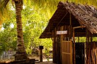 a small shack with a palm tree next to a palm tree at manyaifun guest house in Minyaifuin