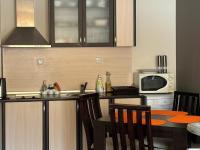 Kuchyň nebo kuchyňský kout v ubytování Sunrise Apartment Pamporovo