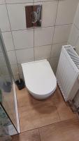 Koupelna v ubytování Trempská Chalupa Aronie