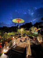 Restaurace v ubytování Sanna Ubud A Pramana Experience