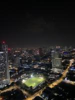Ein allgemeiner Blick auf Kuala Lumpur oder ein Stadtblick von der Ferienwohnung aus