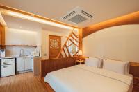 Ein Bett oder Betten in einem Zimmer der Unterkunft Hanok Stay Seowa
