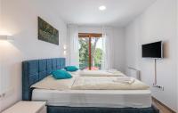 Posteľ alebo postele v izbe v ubytovaní Cozy Home In Cervar With Sauna